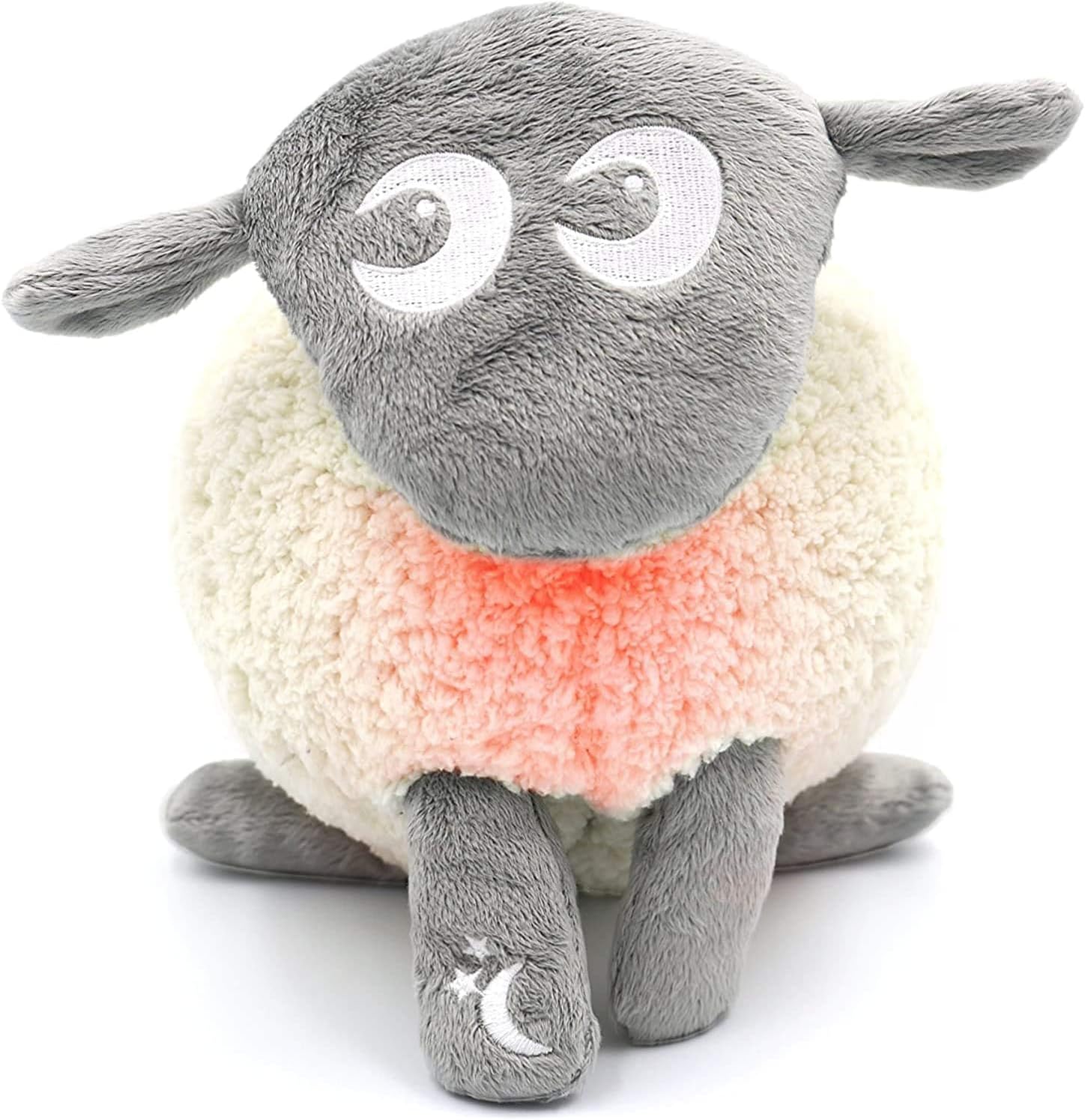 Sweet Dreamers, Rechargeable Ewan Deluxe, Grey | Baby & Infant Sleep Aid Gift | Cry Sensor & Nightlight | 10 Soothing White & Pink Noise Sounds | Continuous or Timer Playback | Machine Washable