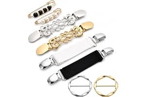 Elegaperma 4 stycken midjebältesklämmor, cinch clips för kläder, flerfärgad | Klänningar klämma av zinklegering, kofta klämma att dra på, justerbar bältesklämma för damkläder (4 stilar)