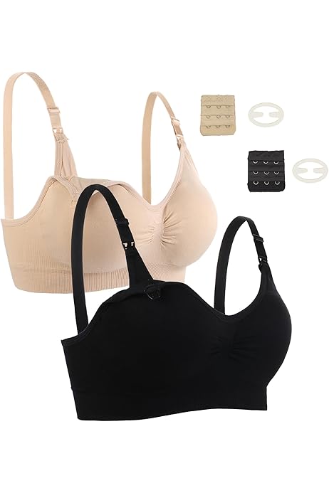 Reggiseno Allattamento Senza Cuciture - Comodissimo Bralette Maternit&agrave; Per Gravidanza E Sonno
