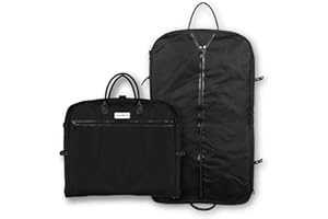 Simpson & Ruxton Hoesh International Black 42" Luxury Heavy Duty Garment Travel Luggage Suit/Dress Carrier - UK Seller