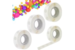 SUMWITUM 900 PCS Balloon Glue Dots, Removable Balloon Sticky Spots,Extra Strong Glue Dots Double Sided for Birthday Party Wedding Christmas Decorations and DIY Scrapbooking Craft. (900 PCS)