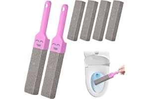 CARREUTY 6 sztuk pumeksu do czyszczenia toalety, blok do WC z 2 uchwytami, bloki pumeksu do toalety, łatwe usuwanie plam, pumeks, toaleta, do toalety, kuchni, prysznica, umywalki