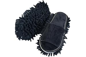 AUsagg Pantoufles multifonctions pour nettoyage de sol, chaussures de nettoyage paresseux, chaussures de nettoyage de sol en fibre micro