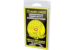 TRANQUILLEO Vivre Mieux PLAQUETTE ANTI PUNAISES DE LIT Bande ANTI ACARIENS POUR LITERIE, Blanche