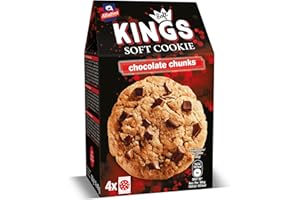 ALATINI Allatini Soft Kings Cookies: Individually Wrapped, Chunky American-Style Cookies with Premium Chocolate Chunks - Unbeatable Taste and Unique Texture - 160gr