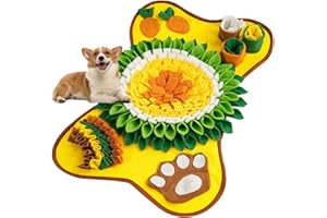 Avont Tapete Buscador de Comida para Perro, Alfombrilla Interactiva de Olfatear para Perro Dog Snuffle Mat Alimentador Lento para Gatos y Conejos -Patrón Zanahoria
