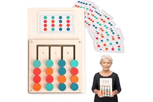 DAMIGHT Spiele für Demenzkranke,Senioren Beschäftigung, Gedächtnistraining Holzspielzeug,Sensorische Busy Bretter, Farb Memory Spiele,für Lernen von Kindern,Spiele für Senioren