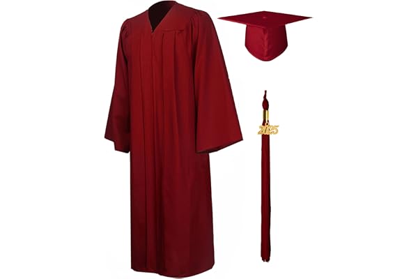 GraduationMall Toge Diplome Universitaire et Chapeau de Diplomé pour Adultes 2026 Unisexes Tenue Diplome Lycée Bechalor 12 Couleurs