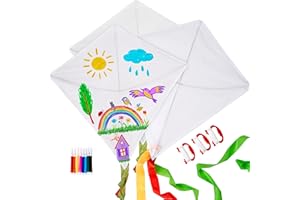 THE TWIDDLERS Large Multipack Design Your Own Kite Activity Kit with Watercolour Pens, DIY Making Arts & Crafts, Kites for Parties, Birthdays - Pens Included