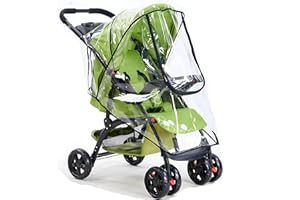 LHLZNB Universal Rain Cover for Pushchair, rain Cover for pram，Baby Stroller Rain Cover with Nylon Waterproof Zipper, Pushchair Rain Cover Universal Pram Rain Cover Fit Most Prams Strollers
