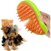 ozzyes Buharlı Kedi Ve K&ouml;pek Tarağı, Yumuşak Silikon Başlıklı, Kedi K&ouml;pek Yıkama Fır&ccedil;ası OZE-39