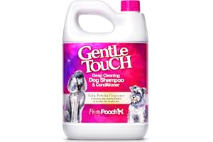 Pretty Pooch Gentle Touch Dog Shampoo & Conditioner 2 Litres (Baby Powder Fragrance) A Non-itchy, Professional Deep Cleaning Shampoo for Dogs with Sensitive Skin! (2 Litre Baby Powder), Pink, PP04