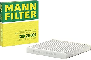 MANN-FILTER CUK 26 009 Filtro aria cabina - Filtro Antipolline con Carbonio attivato - per Autovetture + veicoli commeriali