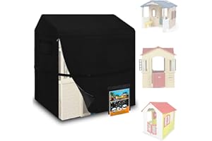AXPQHL Playhouse children's outdoor tarpaulin, the children's playhouse cover is made of 600D Oxford fabric, windproof, rainproof, UV-resistant and tear-resistant playhouse garden cover (130 x 107 x 112 cm)