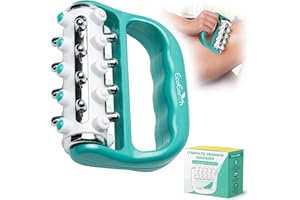 Masajeador de celulitis de liberación miofascial - Verde - Rodillo de masaje de drenaje linfático para uso personal - Terapia de masaje de tejido profundo - por EcoEarth