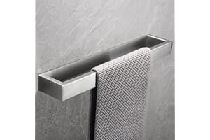 Biutimarden Porta Asciugamani Autoadesiva in Acciaio INOX,Portasciugamani Senza Foratura 30CM Spazzolato Portaasciugamano da Bagno per Bagno Cucina