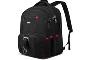 YIORMIOR Zaino Uomo, Zaino Scuola Superiore Media Università, Zaini per PC Portatili Uomo da 15.6 Pollici Con Porta Usb