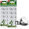GutAlkaLi 20-Pack LR44 Batteries - 1.5V Button Cell Batteries for Small Electronics with Stable Voltage and Long Lifespan. Ideal for Watches, Hearing Aids, Glucometers, Key Fobs, and More.