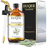 EUQEE Olio Essenziale Eucalipto 118ml, Oli Essenziali Naturali Puri al 100% Olio di Eucalipto, Oli Essenziali per Diffusori, 