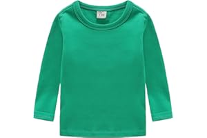CuteOn Niños Chicos Chicas Manga Larga Camiseta de Algodón T-Shirt Tamaño 2-12 Edad