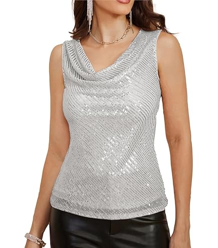 Top Senza Maniche Piega Vita Canotta Donna DUOEASE Con Piega - Girocollo Senza Maniche Taglie S-2XL Top Estate