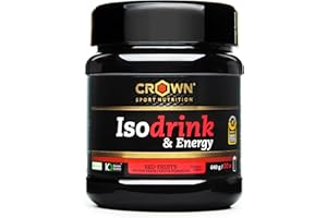 Crown Sport Nutrition Bebida Isotónica - Isotónico en polvo con carbohidratos, sales y aminoácidos. Certificación antidoping Informed Sport