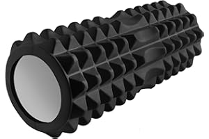 ISO TRADE Malatec Rouleau en Mousse pour Massage ET Exercices Crossfit Yoga Pilates - Noir #1843, Farbe/Color:Black