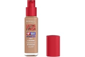 ‎RIMMEL Rimmel Lasting Finish 35h silnie nawilżający i długotrwale kryjący podkład do twarzy z filtrem SPF20 nr 201 Classic Beige