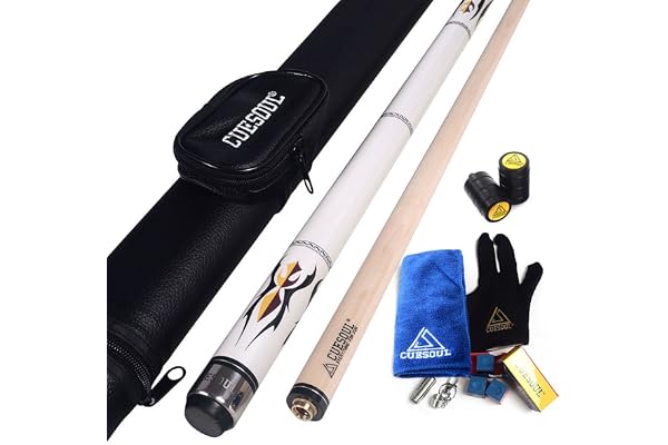 CUESOUL 58 "19oz séries SOOCOO et DS Queue de Billard en érable, Pointe 11.5mm/12.5mm/12.75mm