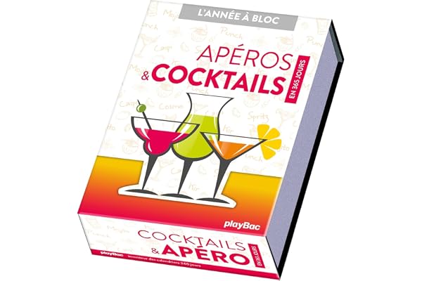 Calendrier Cocktails et apéros en 365 jours - Année à bloc