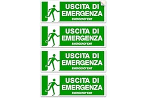 READYPRINT ADESIVI USCITA EMERGENZA (USCITA EMERGENZA 4 PZ)