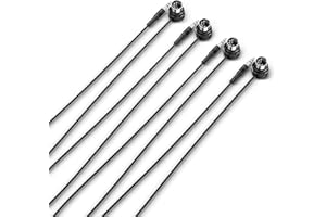 CME Cavo MIDI TRS in confezione da 4 pezzi - Da TRS dritto versione A (3,5 mm - 1/8 di pollice) a DIN angolato a 5 pin, 3 piedi/90 cm - Perfetto per gli spazi ristretti e il patching