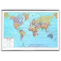 Carta Geografica Murale Europa 100x140 Cm - Bifacciale Fisica E Politica, Per Scuola O Ufficio - Foto 10