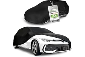 ‎WALSER WALSER Abdeckplane Auto All Weather, Abdeckung wasserdicht, 100% wetterfeste PKW Garage Zelt Sommer/Winter, Autoabdeckung Outdoor, Schutzdecke wasserdicht, Autoplane Vollgarage Größe 1 PKW schwarz