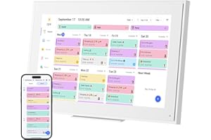 HERNCPTAR Digital Calendar:15.6-Inch Wall Planner Digital Calendar & Chore Chart,Smart Touchscreen Interactive Display for Family Schedules–Wall Mount Included,Seamless Scheduling/Organizing