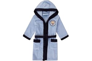 Manchester City FC officiel - Robe de chambre à capuche thème football - polaire - garçon