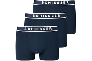 Schiesser Herren 3 PACK Boxershorts Bio Baumwolle - 95/5 Organic