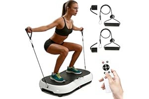 bigzzia Vibration Plate, Vibration Plate Exercise Machine, Vibration Plate for Lymphatic Drainage, 2025 Upgraded Double Motors Vibration Plate for Weight Loss