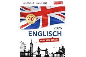 Englisch Sprachkalender 2026 - Englisch lernen leicht gemacht - Tagesabreißkalender: In nur 10 Minuten täglich Grundkenntnisse verbessern mit dem ... Auch zum Aufhängen (Sprachkalender Harenberg)