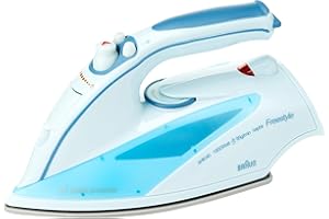 Theo Klein 6245 Żelazko Braun I Żelazko dla dzieci zasilane bateriami z wyświetlaczem świetlnym LED i funkcją spryskiwania wodą I Zabawki dla dzieci od 3. roku życia