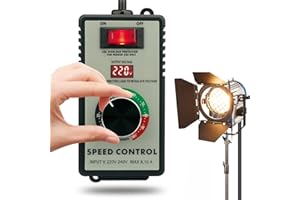 SIRYDER Variateur de Lumiere LED,Prise Variateur,230V Variateur RéGulateur De Tension éLectronique Pour Moteurs éLectriques avec Protection Contre La Surcharge 220V-240V AC