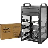 Tecmojo 10 Inch 9U Mini Desktop Rack, 200mm Deep with SBC Slot, Micro HDMI to HDMI Adapter Plate, Blind Cover, for AV Devices