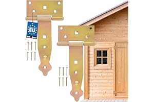 KOTARBAU® Cerniera per Cancello T 150 mm (5.91 in) 2pz serratura cancelletto chiusura porta portile persiane perno cardine