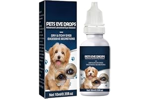 KOAHDE Pet Gotas Oculares para Gatos Y Perros,Gotas Ojos Mascotas,Cuidado De Ojos para Mascotas,Limpiador de Ojos para Perros,1pc