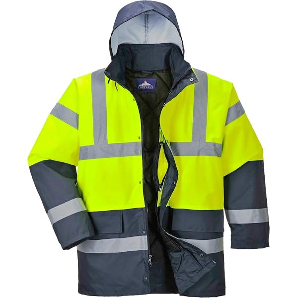 Veste De Sécurité Hiver Haute Visibilité Réversible VITO - Taille M, Jaune/noir - Norme EN ISO 20471 - 7