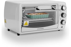 STEINBORG Mini piekarnik 13 l, 1200 W, 65-230°C, timer, rozkładana blacha na okruchy, mały piekarnik