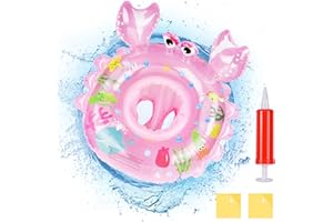 Oziral Baby Schwimmring Schwimmhilfe Baby Schwimmsitz Kinder Pool Baby Schwimmen Ring Schwimmhilfe ab 6-36 Monate Schwimmreifen Spielzeug Aufblasbarer Kinder Schwimmhilfr Pool-Schwimmer mit Pumpe