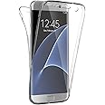 COPHONE Custodia per Samsung Galaxy S7 Edge 360°Full Body Cover Trasparente Silicone Case Molle di TPU Trasparente Sottile Pr