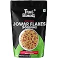 True Elements Jowar Flakes 450gm - Plain Jowar Flakes | Fiber Rich Jowar Flakes | Millet Flakes for Breakfast | Healthy Cereal for Breakfast | Gluten Free