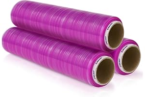 B BALSAT BALSAT Bobina Film transparente alimentario profesional PVC Resistente, 300 metros garantizados x bobina. Film 45x300 y 30x300. Film tatuajes y restaurantes. Paquete de 3 bobinas (45x300)